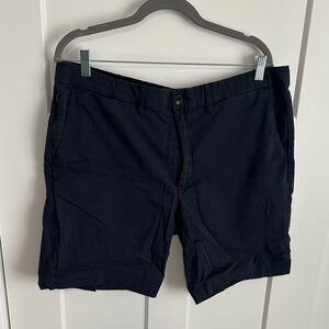Classic Navy Men's Flat Front Shorts